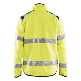 48772516 Hi-Vis Softshell Jacket, Hi-Vis Yellow and Navy