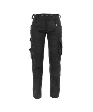 DASSY Dynax Women (201001) Work Trousers with stretch and knee pockets Black