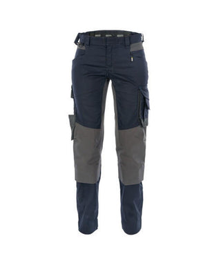 DASSY Dynax Women (201001) Work Trousers with stretch and knee pockets Navy/Grey
