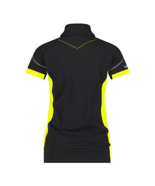 DASSY Veracruz Women Polo shirt Black/Fluo yellow