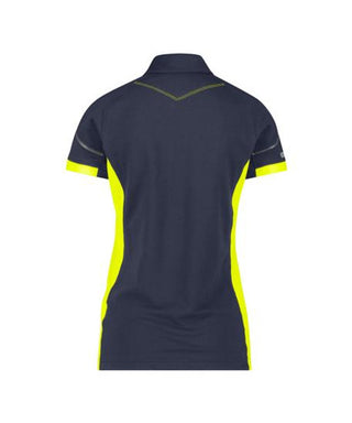 DASSY Veracruz Women Polo shirt Midnight blue/Fluo yellow