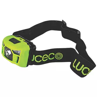 RECHARGEABLE LED HEAD TORCH GREEN 150LM