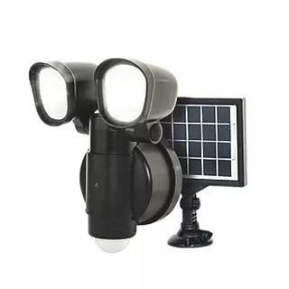 LUCECO OUTDOOR LED SOLAR WALL LIGHT WITH PIR SENSOR BLACK 400LM