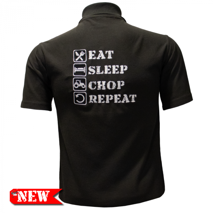 Eat, Sleep, Chop, Repeat Polo Shirt
