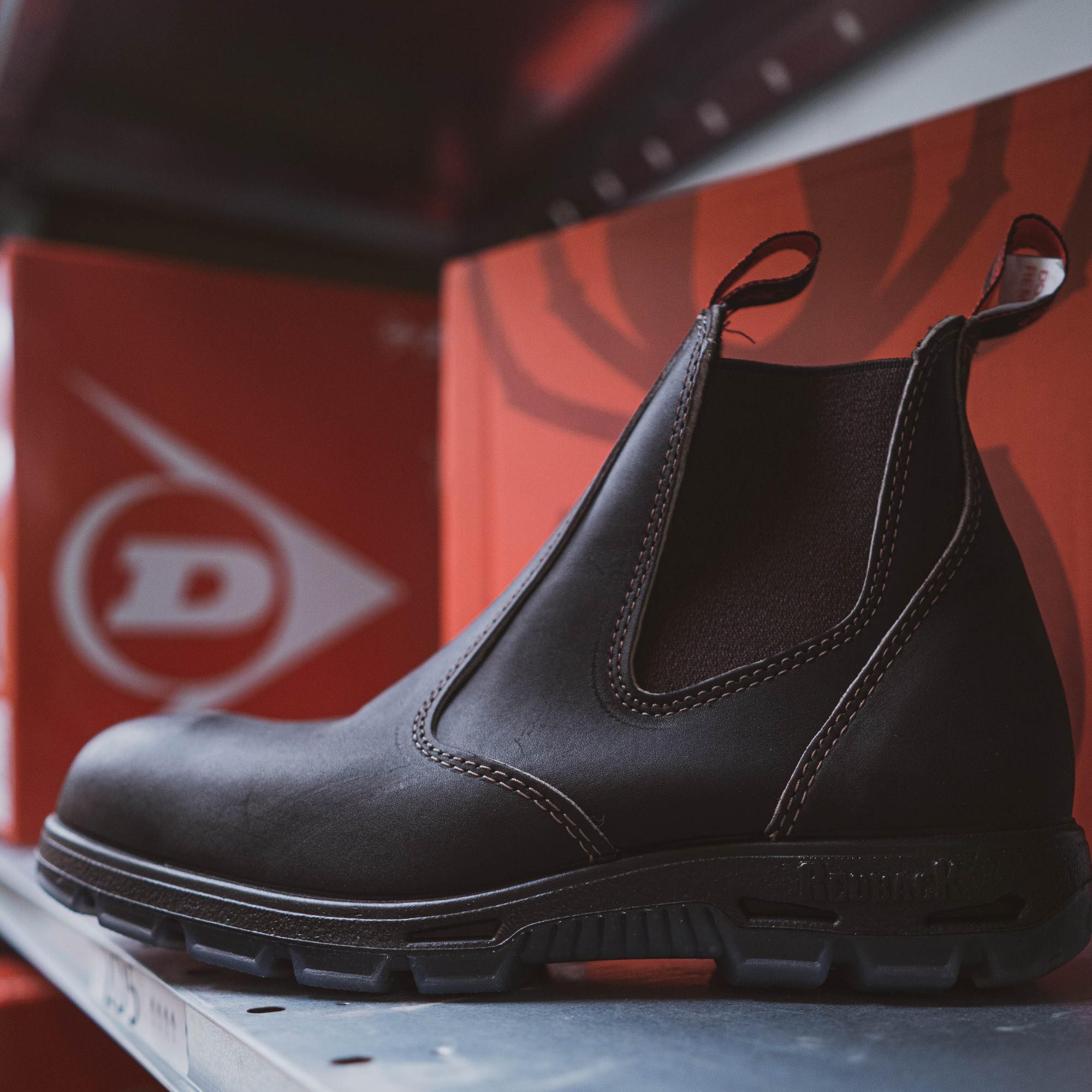 Redback Safety Boots | Brown