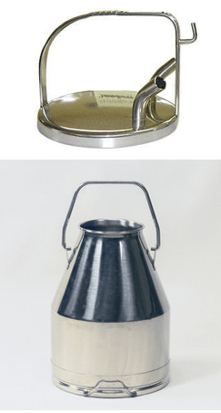 Stainless steel Dump bucket with Lockable Lid