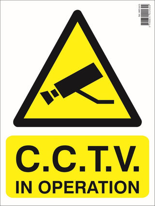 Cctv In Operation Safety Sign